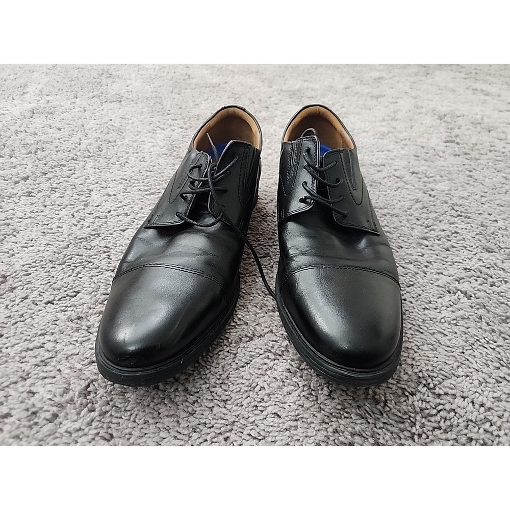 Clarks Tilden Cap Oxford Mens 9.5 Black Leather Extreme Comfort 261529127085